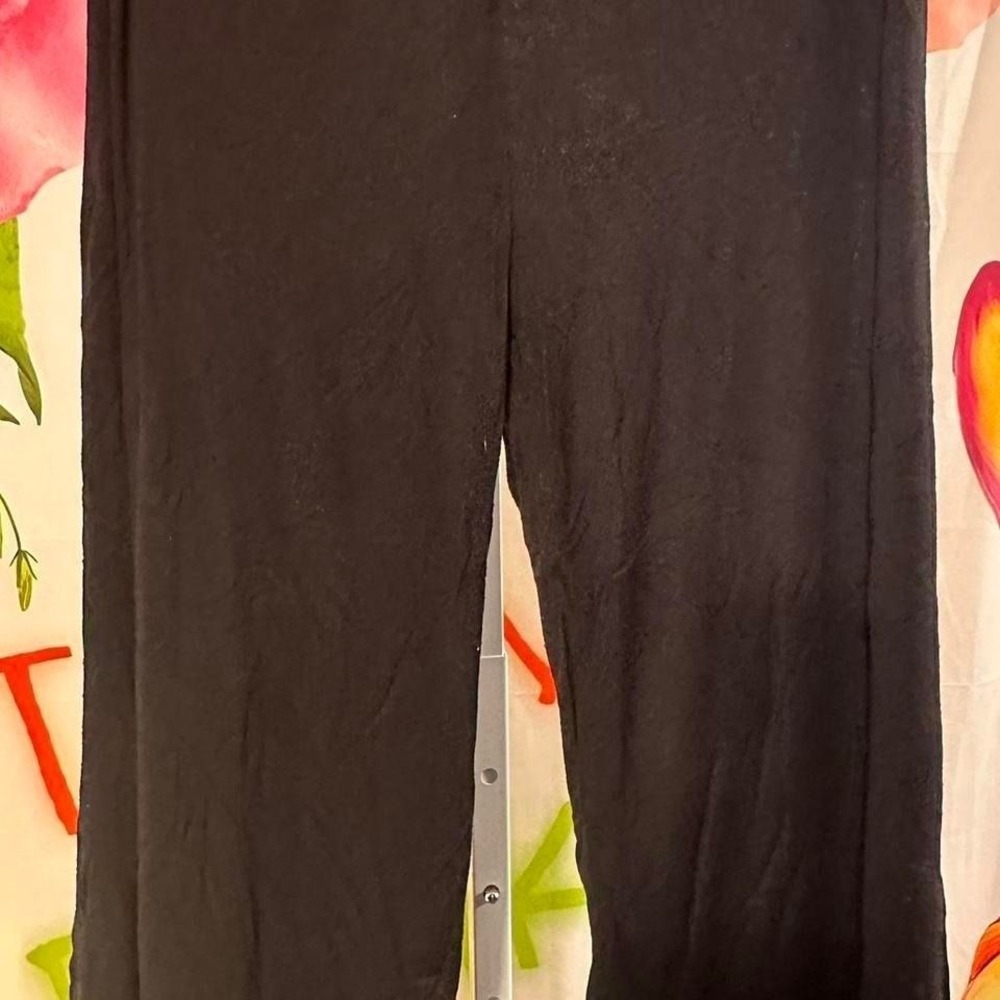 S106. Black Johnny by Johnny high-waisted flare pants Size L